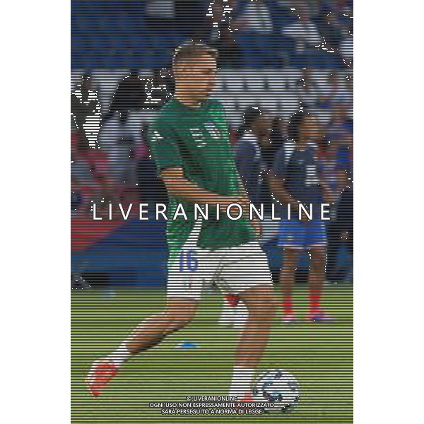 TVEM September 6, 2024 in Paris, France. France vs Italy, UEFA Nations League 2024/25 League A Group A2 match - Parc des Princes Stadium. In the pic: Davide Frattesi of Italy ©Emmanuele Mastrodonato-AGENZIA ALDO LIVERANI SAS
