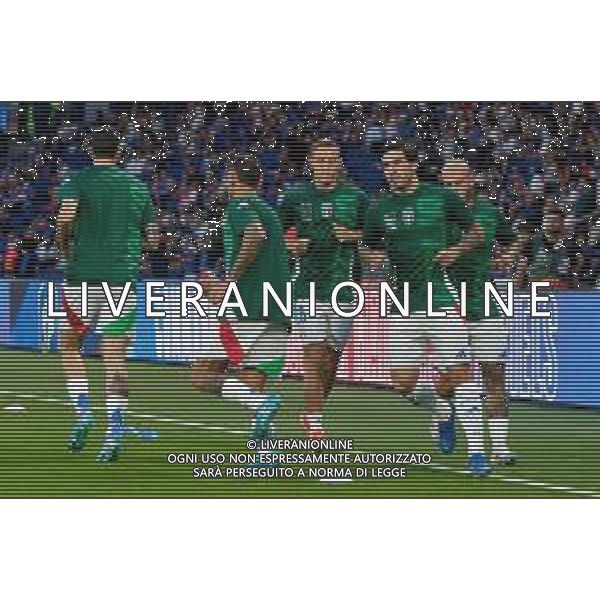 TVEM September 6, 2024 in Paris, France. France vs Italy, UEFA Nations League 2024/25 League A Group A2 match - Parc des Princes Stadium. In the pic: Players of Italy warms up ©Emmanuele Mastrodonato-AGENZIA ALDO LIVERANI SAS