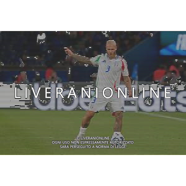 TVEM September 6, 2024 in Paris, France. France vs Italy, UEFA Nations League 2024/25 League A Group A2 match - Parc des Princes Stadium. In the pic: Federico Dimarco of Italy ©Emmanuele Mastrodonato-AGENZIA ALDO LIVERANI SAS