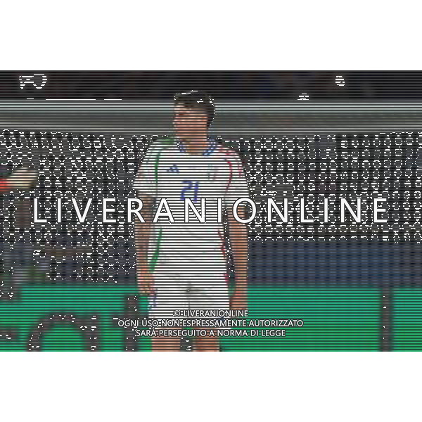 TVEM September 6, 2024 in Paris, France. France vs Italy, UEFA Nations League 2024/25 League A Group A2 match - Parc des Princes Stadium. In the pic: Alessandro Bastoni of Italy ©Emmanuele Mastrodonato-AGENZIA ALDO LIVERANI SAS