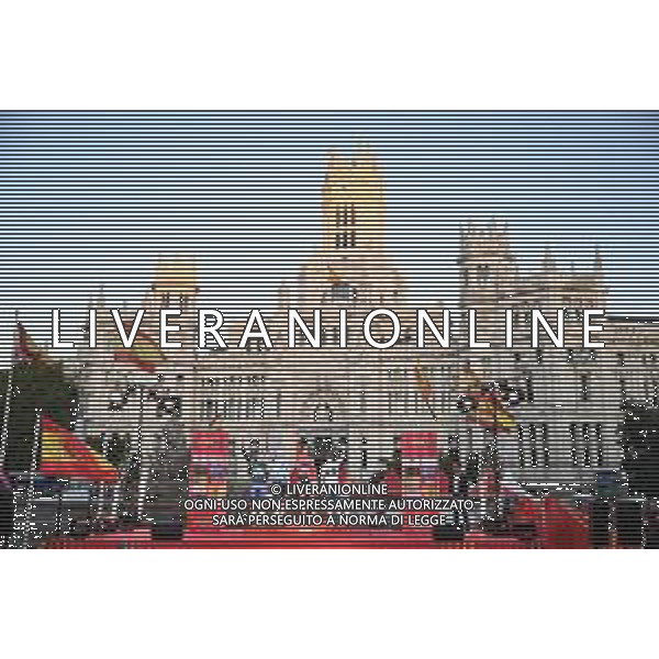 08-09-2024 Vuelta A Espana; Tappa 20 Villarcayo - Picon Blan; 2024, Red Bull - Bora - Hansgrohe; 2024, Uae Team Emirates; 2024, Lidl - Trek; 2024, Alpecin - Deceuninck; Roglic, Primoz; Vine, Jai; Skjelmose Jensen, Mattias; Groves, Kaden; Madrid; ©SIROTTI- AGENZIA ALDO LIVERANI SAS