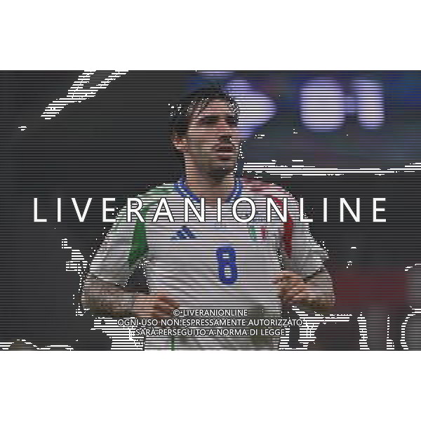 TVRG Israele vs Italia nella foto Sandro Tonali (Italia) Budapest (HUN) 09-09-2024 Bozsik Arena UEFA Nations League - Lega A Gruppo A2 - 2a giornata foto Roberto Garavaglia/Agenzia Aldo Liverani sas