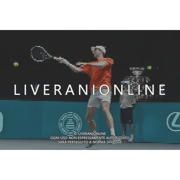 BOLOGNA, ITALIA - 10 September: L\'olandese Botic van de Zandschulp nel match contro il belga Raphael Collignon in Davis Cup alla Unipol Arena di Bologna - Tennis, Davis Cup, Olanda, Belgio ©Andrea Rosito - AGENZIA ALDO LIVERANI SAS
