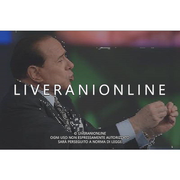 ROMA, 11 GENNAIO 2006 TRASMISSIONE PORTA A PORTA CON BERLUSCONI E BERTINOTTI. NELLA FOTO: Silvio Berlusconi foto Ag.Aldo Liverani