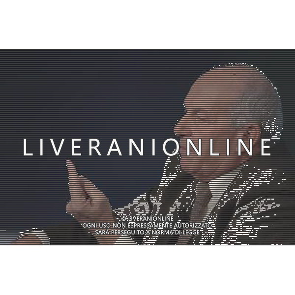 ROMA, 11 GENNAIO 2006 TRASMISSIONE PORTA A PORTA CON BERLUSCONI E BERTINOTTI. NELLA FOTO: FAUSTO BERTINOTTI foto Ag.Aldo Liverani