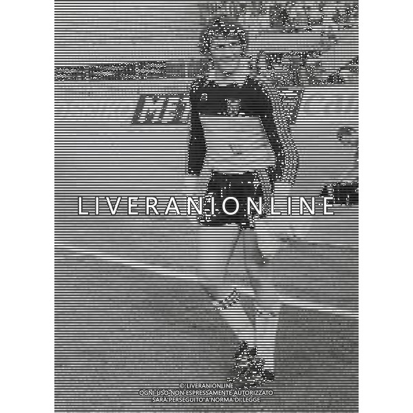 DIAP-RETROSPETTIVA JEAN MARIE PFAFF CALCIATORE NELLA FOTO JEAN MARIE PFAFF CON LA MAGLIA DELLA NAZIONALE DEL BELGIO EURO 1980 AG ALDO LIVERANI SAS