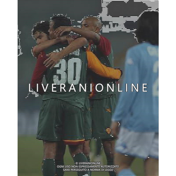 ROMA - NAPOLI COPPA ITALIA TIM CUP 11/01/2006 NELLA FOTO ESULTANZA DOPO IL GOL DI ALESSANDRO FAIOLHE AMANTINO MANCINI DEL 2-0 PH GIANNI NUCCI/AG. ALDO LIVERANI