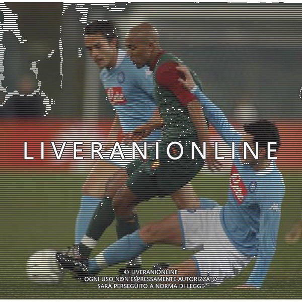 ROMA - NAPOLI COPPA ITALIA TIM CUP 11/01/2006 NELLA FOTO OLIVIER DACOURT, GRECO E INACIO PIA\' PH GIANNI NUCCI/AG. ALDO LIVERANI