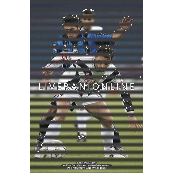 UDINESE-ATALANTA COPPA ITALIA TIM 11/01/2006 NELLA FOTO BOMBARDINI-BERTOTTO AGENZIA ALDO LIVERANI
