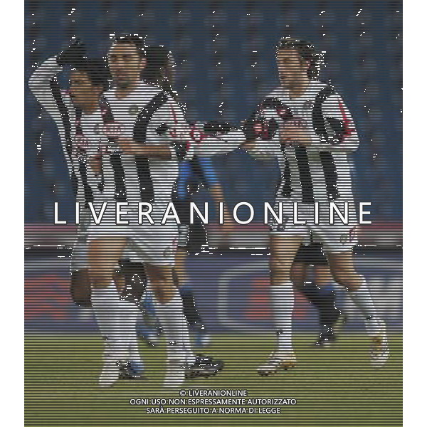 UDINESE-ATALANTA COPPA ITALIA TIM 11/01/2006 NELLA FOTO ABBRACCI UDINESE AGENZIA ALDO LIVERANI
