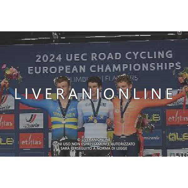11-09-2024 European Championships Cronometro U23; 2024, Belgium; 2024, Svezia; 2024, Olanda; Segaert, Alec; Soderqvist, Jakob; Mouris, Wessel; Dalla Casa, Enrico; Hasselt; foto stefano sirotti-ag aldo liverani sas