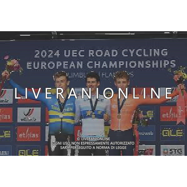 11-09-2024 European Championships Cronometro U23; 2024, Belgium; 2024, Svezia; 2024, Olanda; Segaert, Alec; Soderqvist, Jakob; Mouris, Wessel; Dalla Casa, Enrico; Hasselt; foto stefano sirotti-ag aldo liverani sas