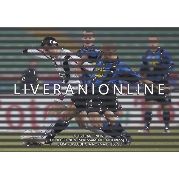 UDINESE-ATALANTA COPPA ITALIA TIM 11/01/2006 NELLA FOTO DI NATALE-MINGAZZINI AGENZIA ALDO LIVERANI