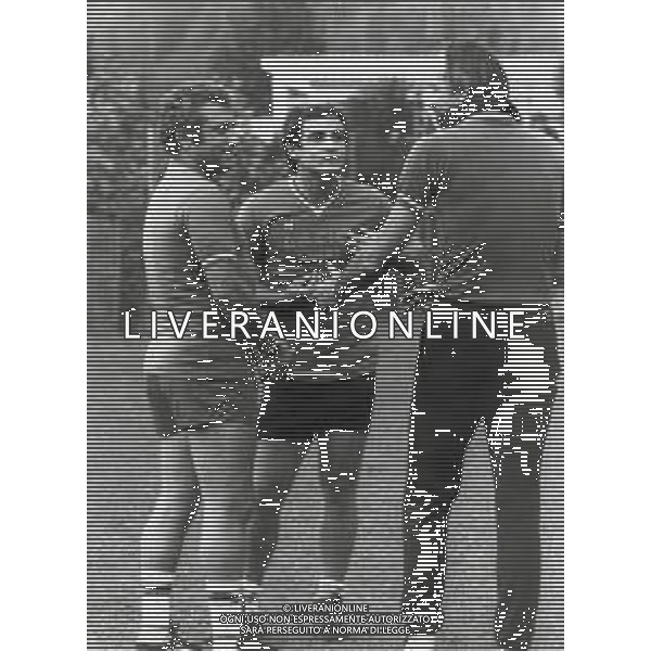 ST-RETROSPETTIVA BOB LOVATI ALLENATORE E DIRIGENTE SPORTIVO NELLA FOTO BOB LOVATI ALLENATORE LAZIO CALCIO CON JUAN CARLOS MORRONE E VINCENZO D\'AMICO FOTO FRANCO CECI-AG ALDO LIVERANI SAS  