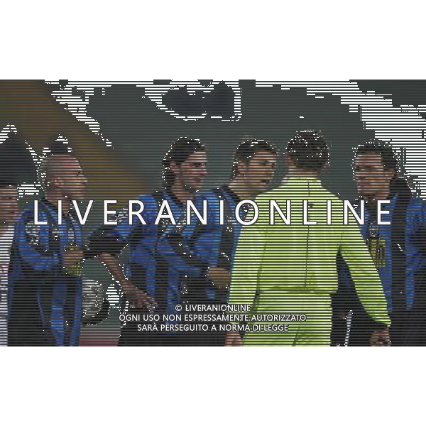 UDINESE-ATALANTA COPPA ITALIA TIM 11/01/2006 NELLA FOTO PROTESTE ATALANTA AGENZIA ALDO LIVERANI