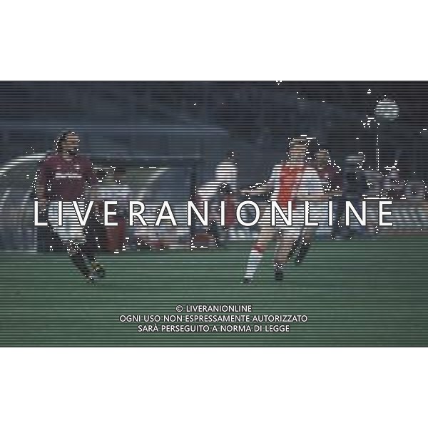DIAP-RETROSPETTIVA STEFAN PETTERSON CALCIATORE NELLA FOTO STEFAN PETTERSON CON LA MAGLIA DELL\'AJAX E ENRICO ANNONI AG ALDO LIVERANI SAS