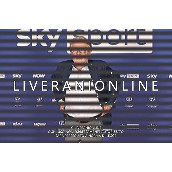TVRG Photocall Sky Sport nella foto Giancarlo Marocchi Milano 11-09-2024 Photocall in occasione dell’evento Sky Sport dedicato alla UEFA Champions League e alle altre Coppe Europee foto Roberto Garavaglia/Agenzia Aldo Liverani sas