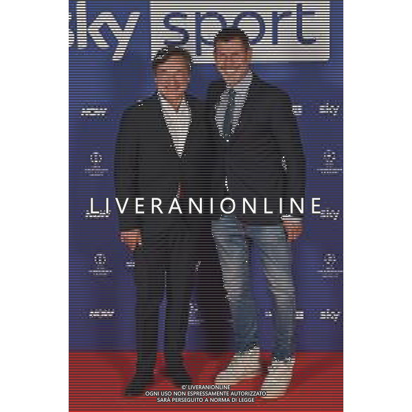 TVRG Photocall Sky Sport nella foto Fabio Caressa SX e Zvonimir Boban DX Milano 11-09-2024 Photocall in occasione dell’evento Sky Sport dedicato alla UEFA Champions League e alle altre Coppe Europee foto Roberto Garavaglia/Agenzia Aldo Liverani sas