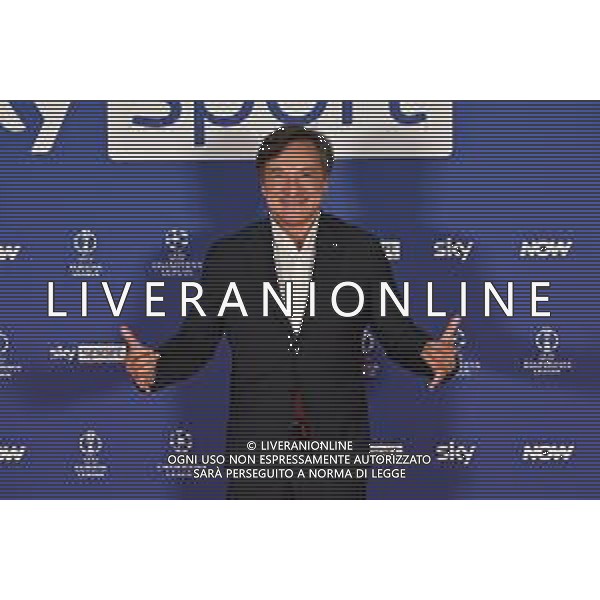 TVRG Photocall Sky Sport nella foto Fabio Caressa Milano 11-09-2024 Photocall in occasione dell’evento Sky Sport dedicato alla UEFA Champions League e alle altre Coppe Europee foto Roberto Garavaglia/Agenzia Aldo Liverani sas