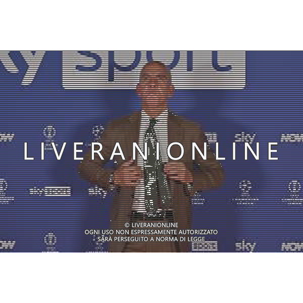 TVRG Photocall Sky Sport nella foto Paolo Di Canio Milano 11-09-2024 Photocall in occasione dell’evento Sky Sport dedicato alla UEFA Champions League e alle altre Coppe Europee foto Roberto Garavaglia/Agenzia Aldo Liverani sas