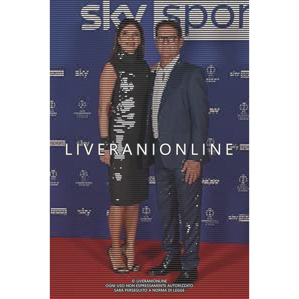 TVRG Photocall Sky Sport nella foto Federica Masolin e Fabio Capello Milano 11-09-2024 Photocall in occasione dell’evento Sky Sport dedicato alla UEFA Champions League e alle altre Coppe Europee foto Roberto Garavaglia/Agenzia Aldo Liverani sas