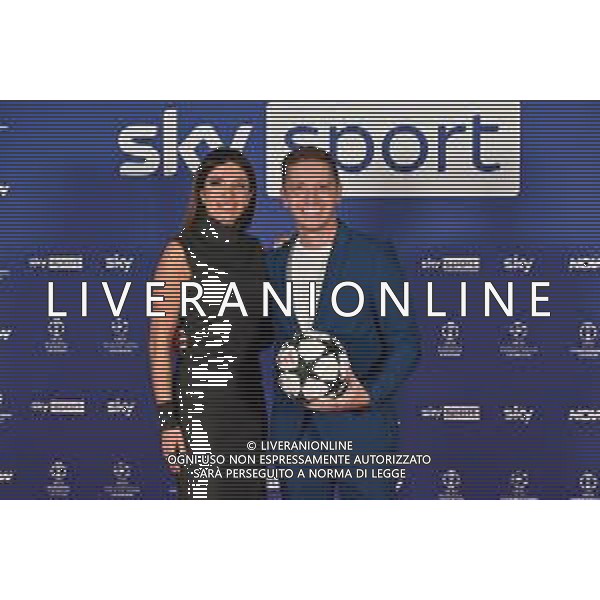 TVRG Photocall Sky Sport nella foto Federica Masolin e Mario Giunta Milano 11-09-2024 Photocall in occasione dell’evento Sky Sport dedicato alla UEFA Champions League e alle altre Coppe Europee foto Roberto Garavaglia/Agenzia Aldo Liverani sas