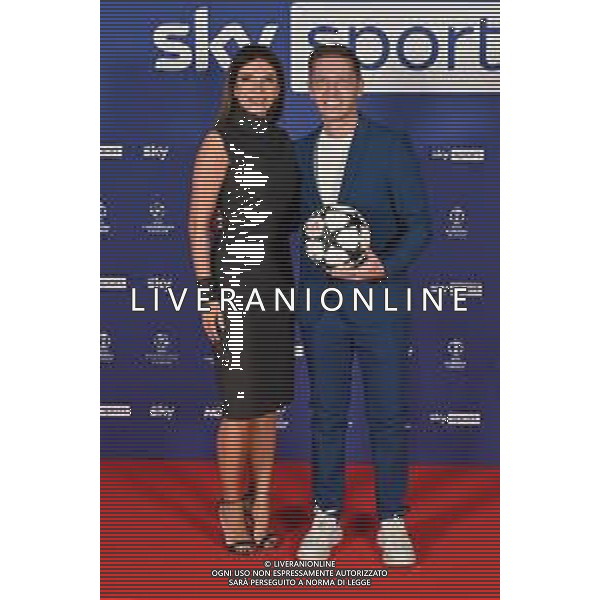 TVRG Photocall Sky Sport nella foto Federica Masolin e Mario Giunta Milano 11-09-2024 Photocall in occasione dell’evento Sky Sport dedicato alla UEFA Champions League e alle altre Coppe Europee foto Roberto Garavaglia/Agenzia Aldo Liverani sas