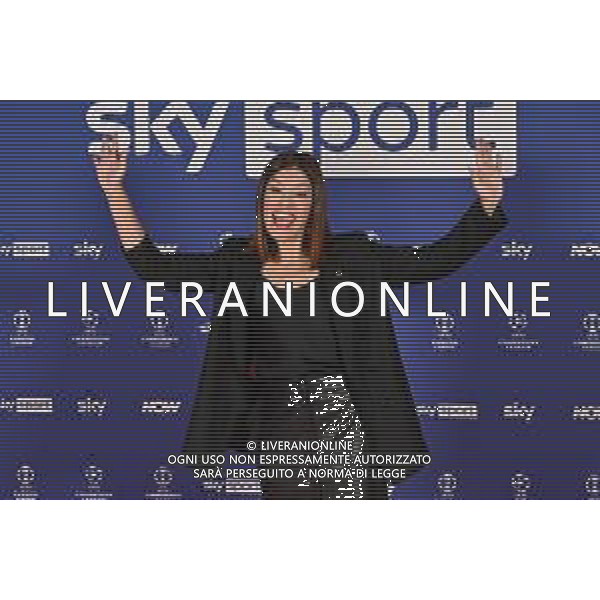 TVRG Photocall Sky Sport nella foto Stefania Pinna Milano 11-09-2024 Photocall in occasione dell’evento Sky Sport dedicato alla UEFA Champions League e alle altre Coppe Europee foto Roberto Garavaglia/Agenzia Aldo Liverani sas