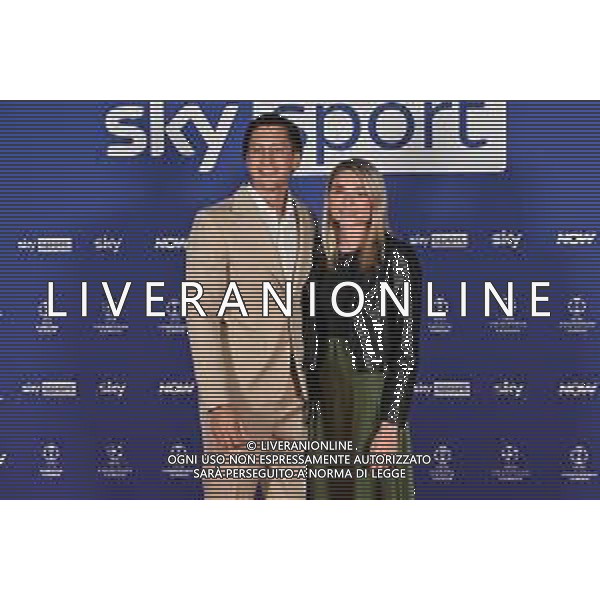 TVRG Photocall Sky Sport nella foto Alessandro Ossola e Arianna Mandaradoni Milano 11-09-2024 Photocall in occasione dell’evento Sky Sport dedicato alla UEFA Champions League e alle altre Coppe Europee foto Roberto Garavaglia/Agenzia Aldo Liverani sas