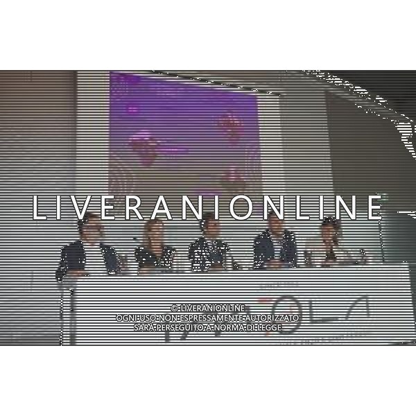 IMOLA 12 09 2024 AUTODROMO ENZO E DINO FERRARI CONFERENZA STAMPA IMOLA GREEN NELLA FOTO PIETRO BENVENUTI DIRETTORE DELL\'AUTODROMO,ASSESSORE ELISA SPADA,ROBERTO COLICCHIO ORGANIZZATORE,SINDACO MARCO PANIERI E ELISA SPADA FOTO GIANNI SANNA-AG ALDO LIVERANI SAS