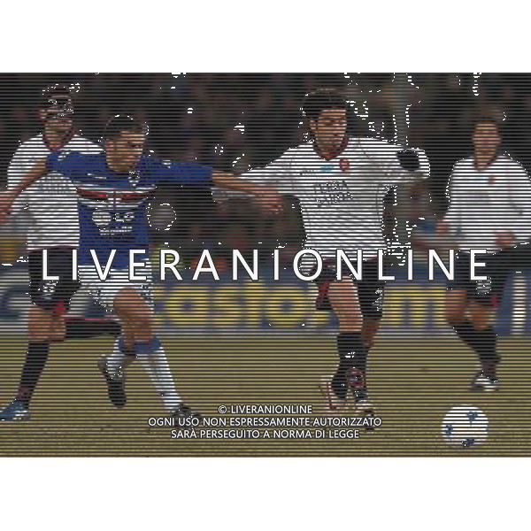 SAMPDORIA - CAGLIARI COPPA ITALIA TIM CUP 11/01/2006 NELLA FOTO max tonetto e capone PH ARCAINI/AG. ALDO LIVERANI