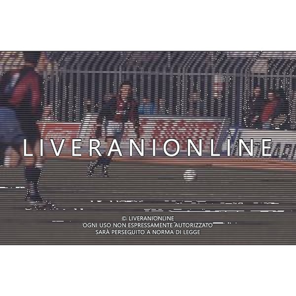 DIAP-RETROSPETTIVA ROSARIO PERGOLIZZI CALCIATORE NELLA FOTO ROSARIO PERGOLIZZI CON LA MAGLIA DEL BOLOGNA CALCIO AG ALDO LIVERANI SAS
