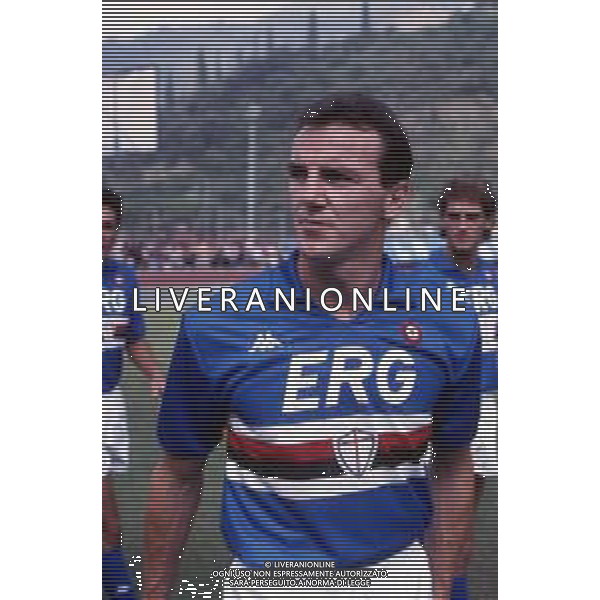 DIAP-RETROSPETTIVA LORIS PRADELLA CALCIATORE NELLA FOTO LORIS PRADELLA SAMPDORIA CALCIO AG ALDO LIVERANI SAS