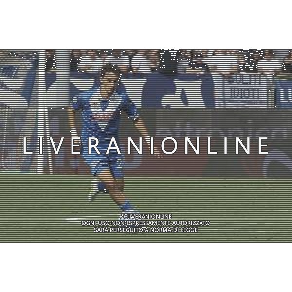 Nicolas Galazzi of Brescia Calcio FC play the ball during Brescia Calcio vs Frosinone Calcio, 5° Serie B BKT 2024-25 game at Mario Rigamonti stadium in Brescia (BS), Italy, on September 14, 2024. (Photo by Davide Casentini) AG ALDO LIVERANI SAS