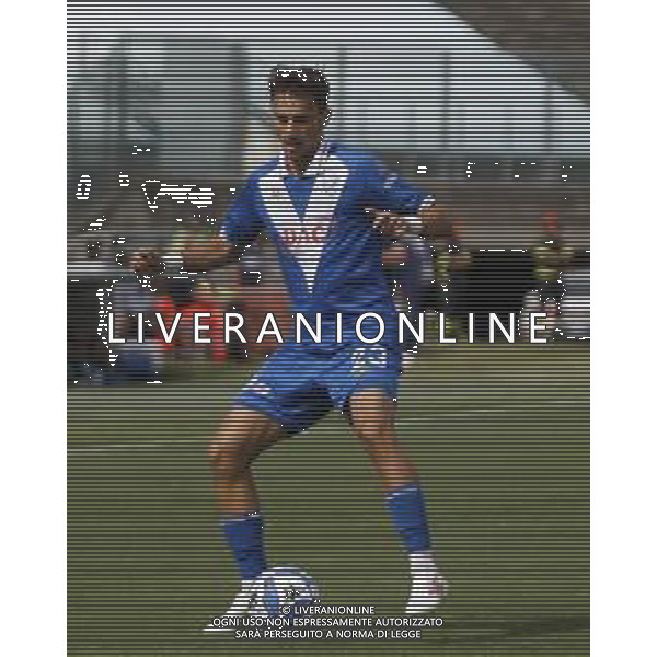 Nicolas Galazzi of Brescia Calcio FC play the ball during Brescia Calcio vs Frosinone Calcio, 5° Serie B BKT 2024-25 game at Mario Rigamonti stadium in Brescia (BS), Italy, on September 14, 2024. (Photo by Davide Casentini) ag aldo liverai sas