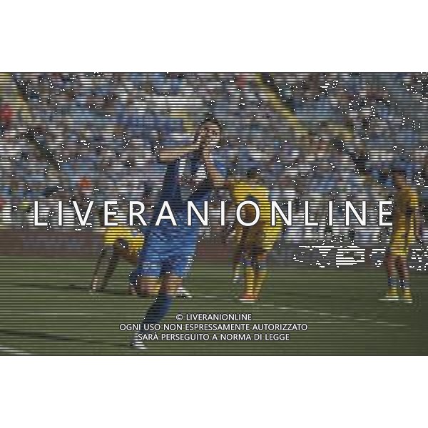 Gabriele Moncini of Brescia Calcio FC expresses disappointment during Brescia Calcio vs Frosinone Calcio, 5° Serie B BKT 2024-25 game at Mario Rigamonti stadium in Brescia (BS), Italy, on September 14, 2024. (Photo by Davide Casentini) ag aldo liverai sas