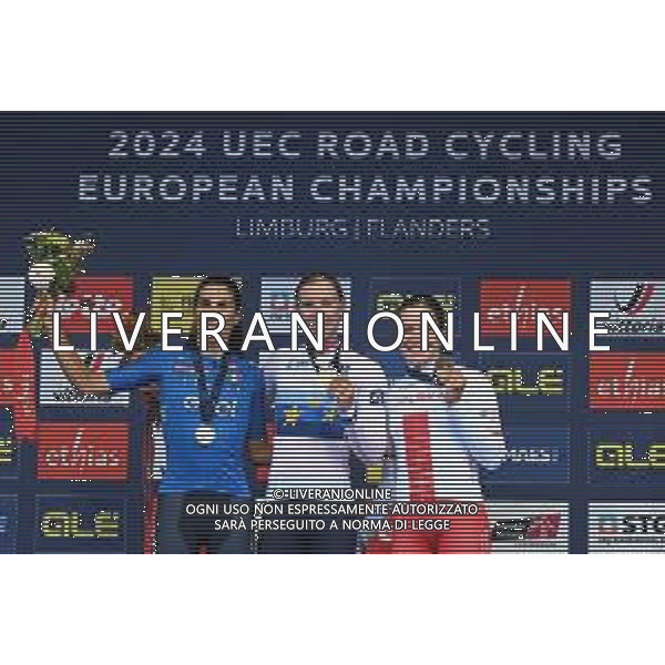 14-09-2024 European Championships Elite Women; 2024, Olanda; 2024, Italia; 2024, Polonia; Wiebes, Lorena; Balsamo, Elisa; Pikulik, Daria; Hasselt; foto stefano sirotti-ag aldo liverani sas