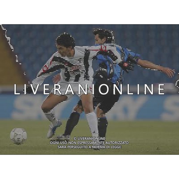 Udine 11 gennaio 2006 Udinese - Atalanta tim cup nella foto: Aguilar e Bombardini foto Andry / Ag. Aldo Liverani
