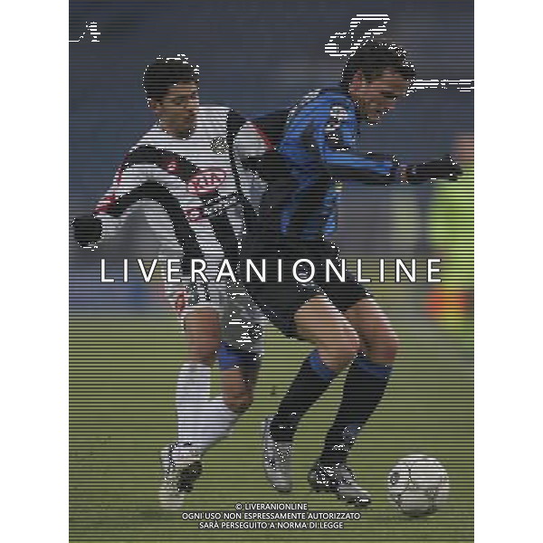 Udine 11 gennaio 2006 Udinese - Atalanta tim cup nella foto: Barreto e Innocenti foto Andry / Ag. Aldo Liverani