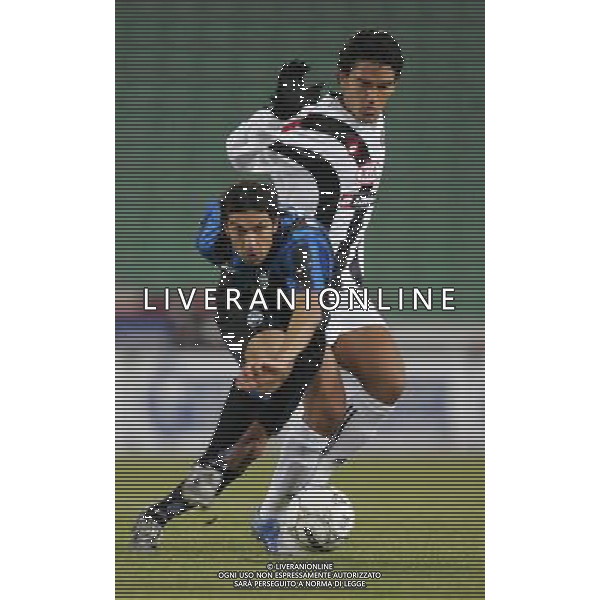 Udine 11 gennaio 2006 Udinese - Atalanta tim cup nella foto: Bombardini e Aguilar foto Andry / Ag. Aldo Liverani