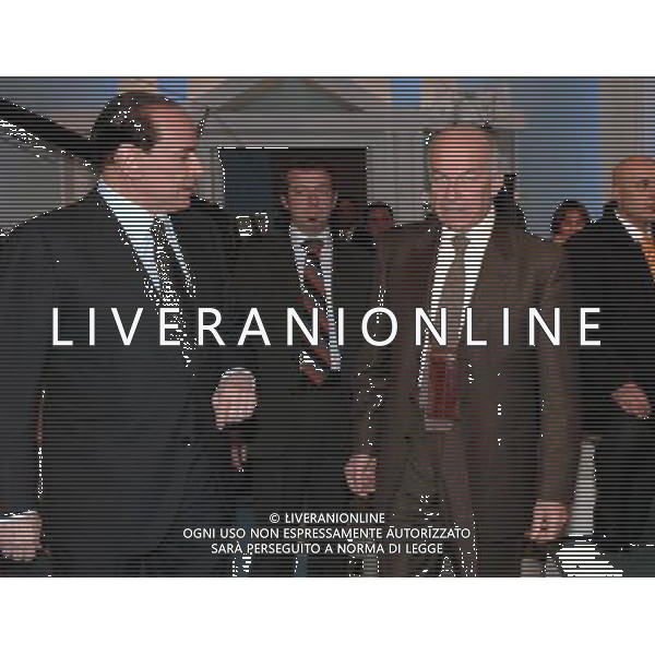 ROMA, 11 GENNAIO 2006 TRASMISSIONE PORTA A PORTA CON BERLUSCONI E BERTINOTTI. NELLA FOTO: SILVIO BERLUSCONI - FAUSTO BERTINOTTI PH AGENZIA ALDO LIVERANI