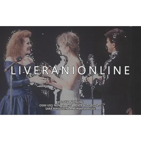 DIAP-RETROSPETTIVA REDGRAVE LYNN ATTRICE NELLA FOTO LYNN REDGRAVE CON DALIDA DI LAZZARO E GIORGIO MASTROTTA NELL\'ANNO 1990 A CERNOBBIO AG ALDO LIVERANI SAS