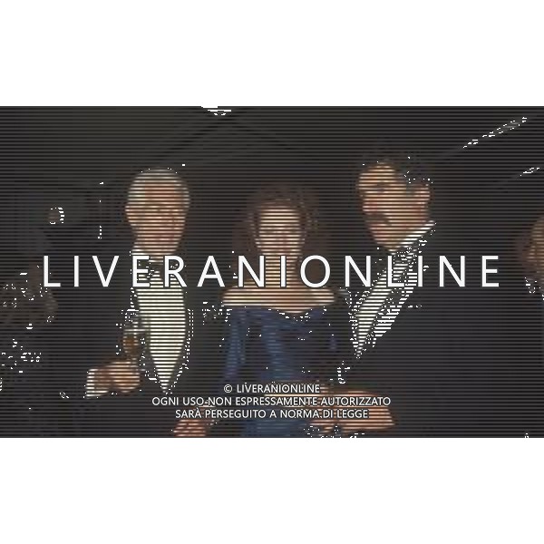 DIAP-RETROSPETTIVA REDGRAVE LYNN ATTRICE NELLA FOTO LYNN REDGRAVE CON JAMES COBURN E ELLIOT GOULD NELL\'ANNO 1990 A CERNOBBIO AG ALDO LIVERANI SAS