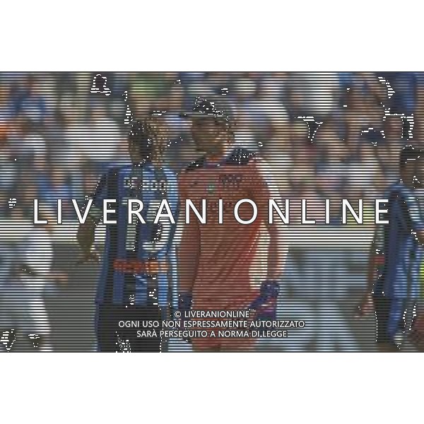 Marco Carnesecchi of Atalanta BC during Atalanata BC vs ACF Fiorentina, 4° Serie A Enilive 2024-25 game at Gewiss Stadium in Bergamo (BG), Italy, on September 15, 2024. (Photo by Davide Casentini)/AGENZIA ALDO LIVERANI SAS