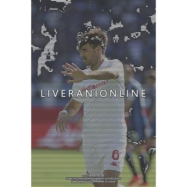 Luca Ranieri of ACF Fiorentina gestures during Atalanata BC vs ACF Fiorentina, 4° Serie A Enilive 2024-25 game at Gewiss Stadium in Bergamo (BG), Italy, on September 15, 2024. (Photo by Davide Casentini)/AGENZIA ALDO LIVERANI SAS