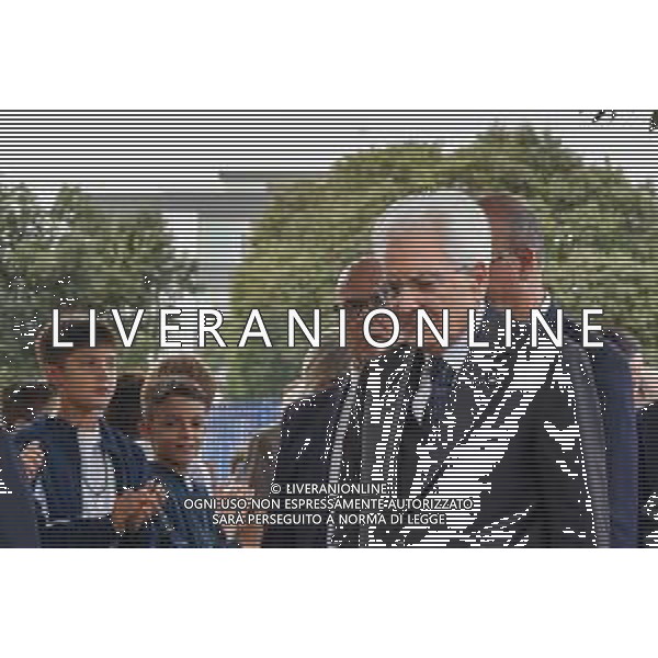 16-9-2024. Il presidente della Repubblica Italiana Sergio Mattarella e il ministro dell\'istruzione Giuseppe Valditara, presenziano la 24esima edizione di tutti a scuola. Si terrà innaugurazione anno scolastico 2024/2025, presso Convitto Nazionale "Vittorio Emanuele II", in via Pintus a Cagliari. Foto Salvatore Moi/Agenzia Aldo Liverani s.as. Nella foto: Ministro Giuseppe Valditara ministro istruione Italia e Sergio Mattarella Presidente Repubblica Italiana arrivano alla scuola Convito nazionale di CagliariVisita del Presidente della Repubblica SERGIO MATTARELLA e del Ministro dell’Istruzione e del Merito GIUSEPPE VALDITARA a CAGLIARI, in occasione della Cerimonia di Inaugurazione dell’Anno Scolastico 2024/2025, 16 Settembre 2024 ©MOI SALVATORE/AGENZIA ALDO LIVERANI SAS