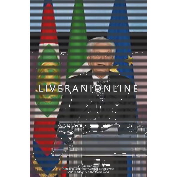16-9-2024. Il presidente della Repubblica Italiana Sergio Mattarella e il ministro dell\'istruzione Giuseppe Valditara, presenziano la 24esima edizione di tutti a scuola. Si terr√† innaugurazione anno scolastico 2024/2025, presso Convitto Nazionale "Vittorio Emanuele II", in via Pintus a Cagliari. Foto Salvatore Moi/Agenzia Aldo Liverani s.as. Nella foto: Sergio Mattarella Presidente Repubblica Italiana