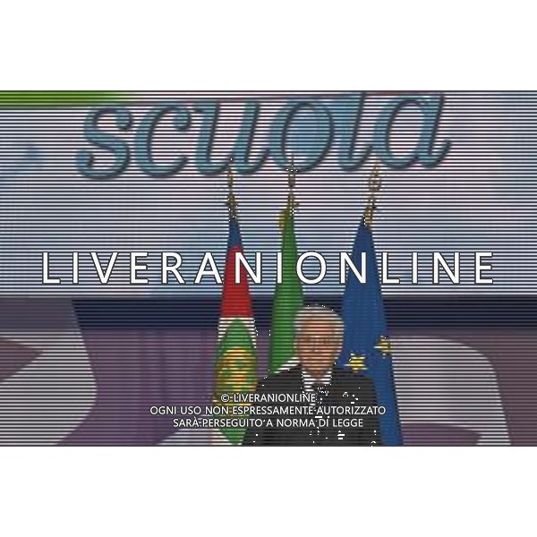 16-9-2024. Il presidente della Repubblica Italiana Sergio Mattarella e il ministro dell\'istruzione Giuseppe Valditara, presenziano la 24esima edizione di tutti a scuola. Si terrà innaugurazione anno scolastico 2024/2025, presso Convitto Nazionale "Vittorio Emanuele II", in via Pintus a Cagliari. Foto Salvatore Moi/Agenzia Aldo Liverani s.as. Nella foto: Sergio Mattarella Presidente Repubblica Italiana