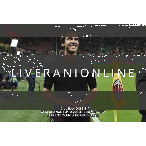 Milan vs Liverpool nella foto Ricardo Kaka’ premiato prima della gara Milano 17-09-2024 Stadio Giuseppe Meazza - San Siro UEFA Champions League fase a girone unico - 1a giornata foto Roberto Garavaglia/Agenzia Aldo Liverani sas