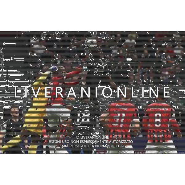 Milan vs Liverpool nella foto Ibrahima Konate’ (Liverpool) segna il gol dell\'1 a 1 Milano 17-09-2024 Stadio Giuseppe Meazza - San Siro UEFA Champions League fase a girone unico - 1a giornata foto Roberto Garavaglia/Agenzia Aldo Liverani sas/AGENZIA ALDO LIVERANI SAS